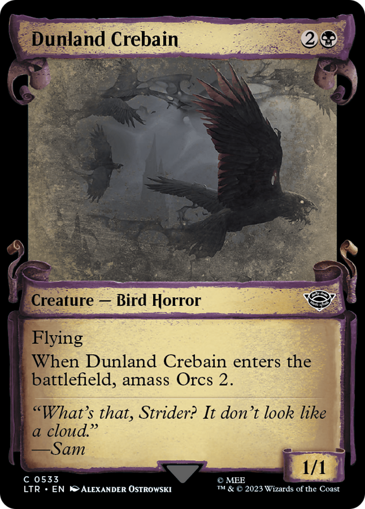 Dunland Crebain [The Lord of the Rings: Tales of Middle-Earth Showcase Scrolls] Foil