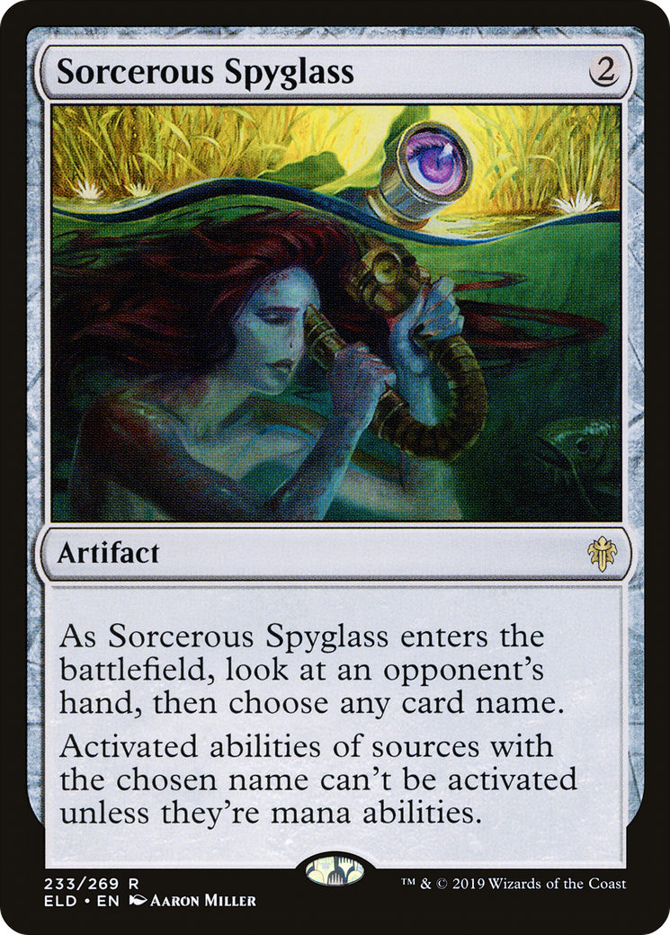 Sorcerous Spyglass [Throne of Eldraine] Foil