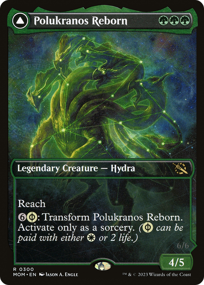 Polukranos Reborn // Polukranos, Engine of Ruin (Showcase Planar Booster Fun) [March of the Machine] Foil
