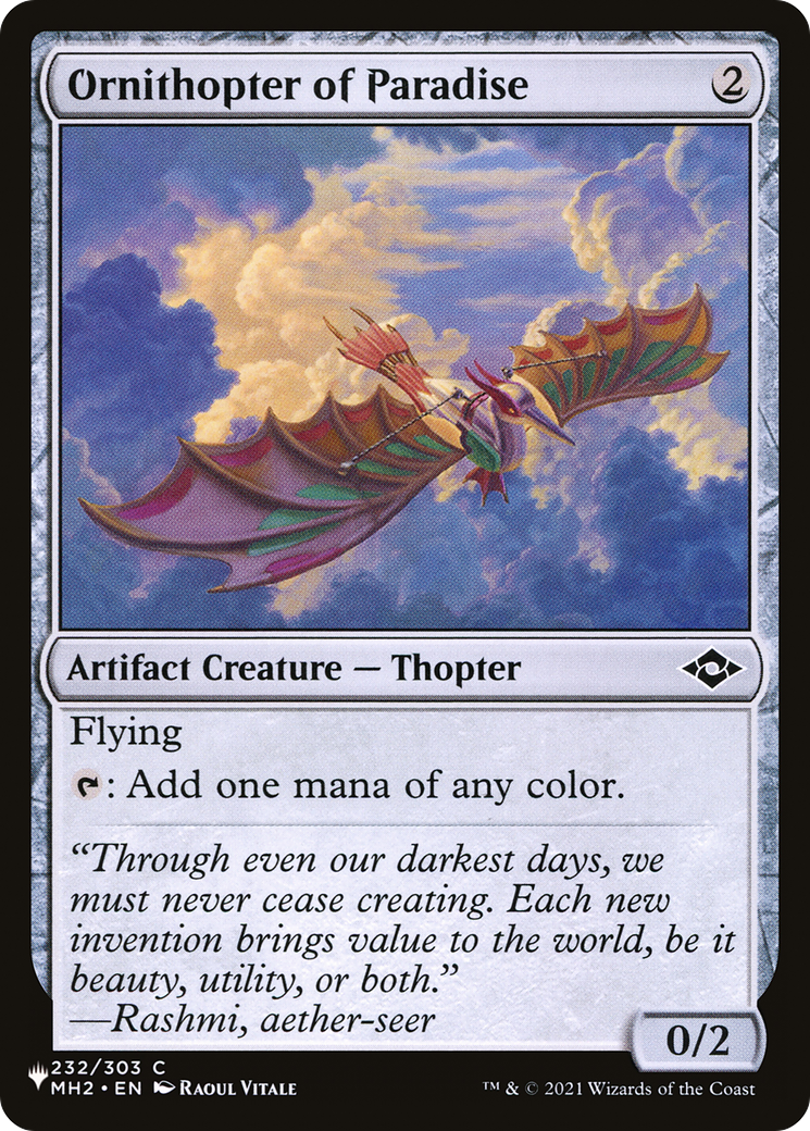 Ornithopter of Paradise (MH2-232)