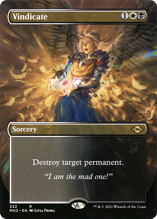 Vindicate (Borderless Alternate Art) [Modern Horizons 2] Foil