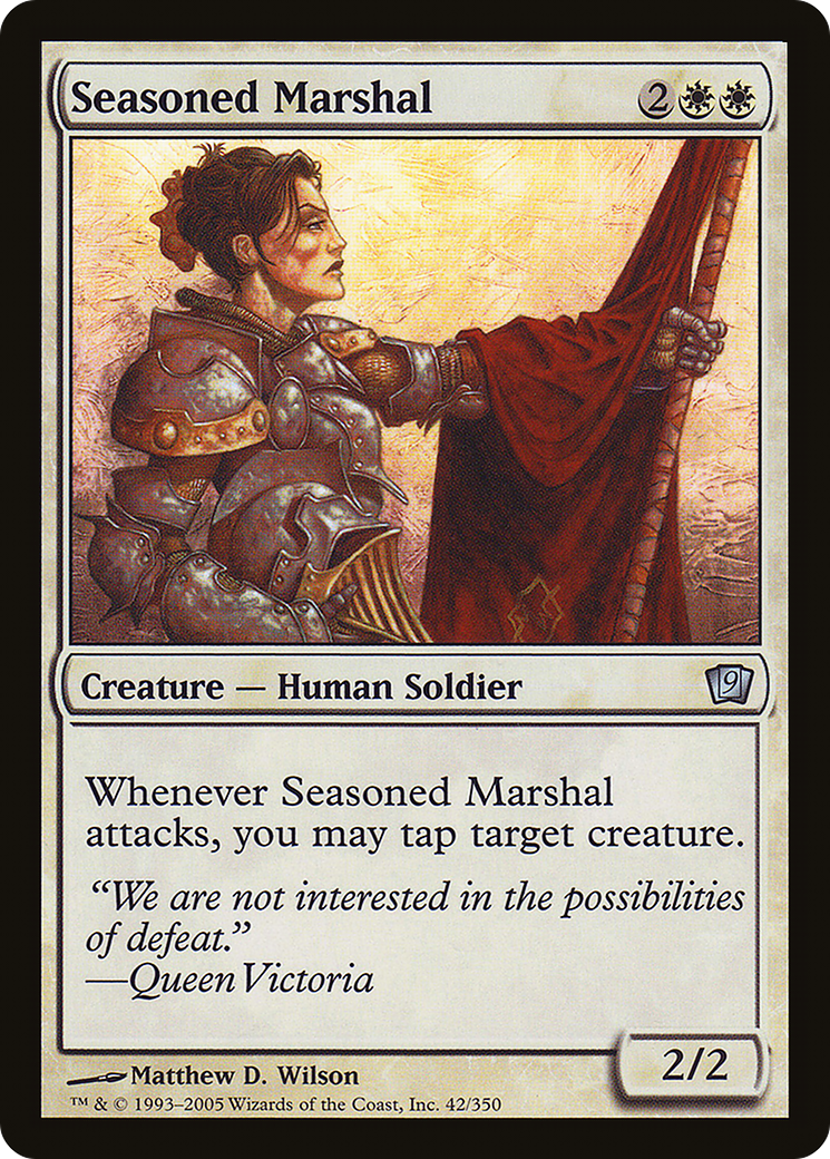 Seasoned Marshal (042) Foil - Ninth Edition