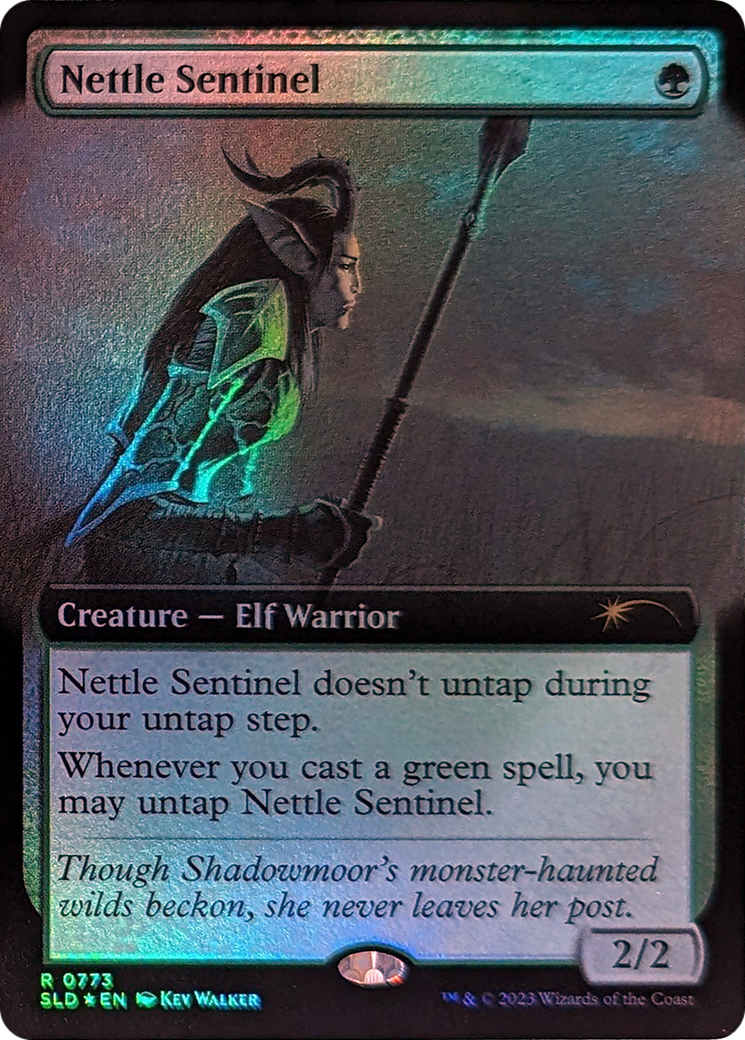 Nettle Sentinel (Extended Art) (773) Foil - Secret Lair Drop