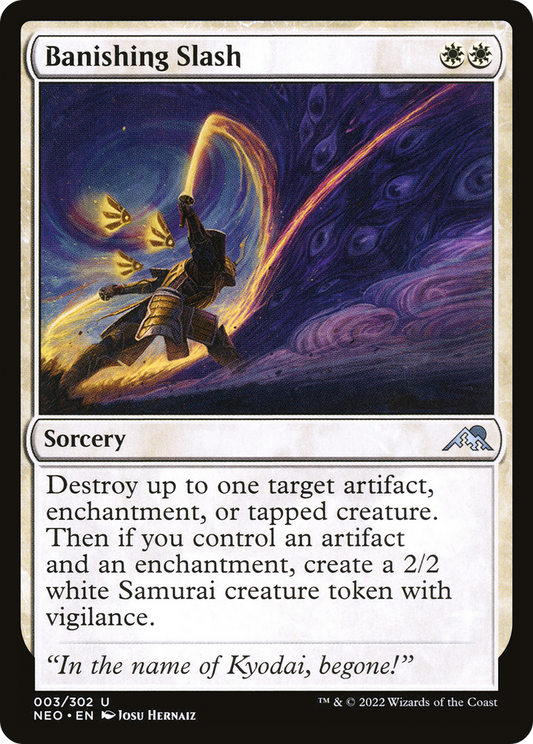 Banishing Slash [Kamigawa: Neon Dynasty] Foil