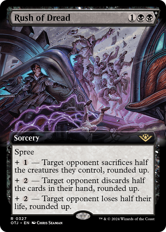 Rush of Dread (Extended Art) [Outlaws of Thunder Junction] Foil