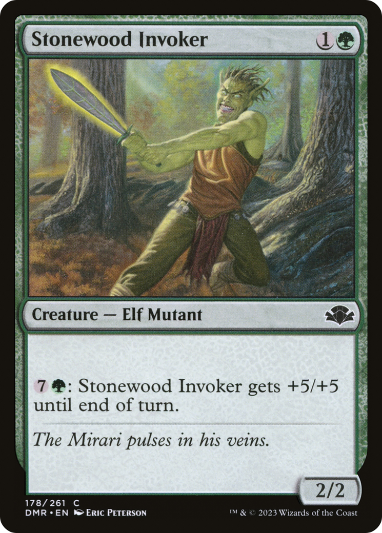 Stonewood Invoker [Dominaria Remastered] Foil