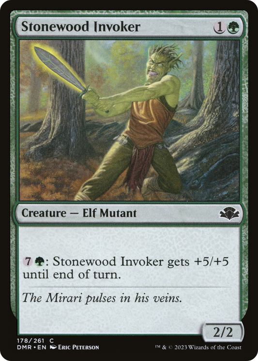 Stonewood Invoker [Dominaria Remastered] Foil