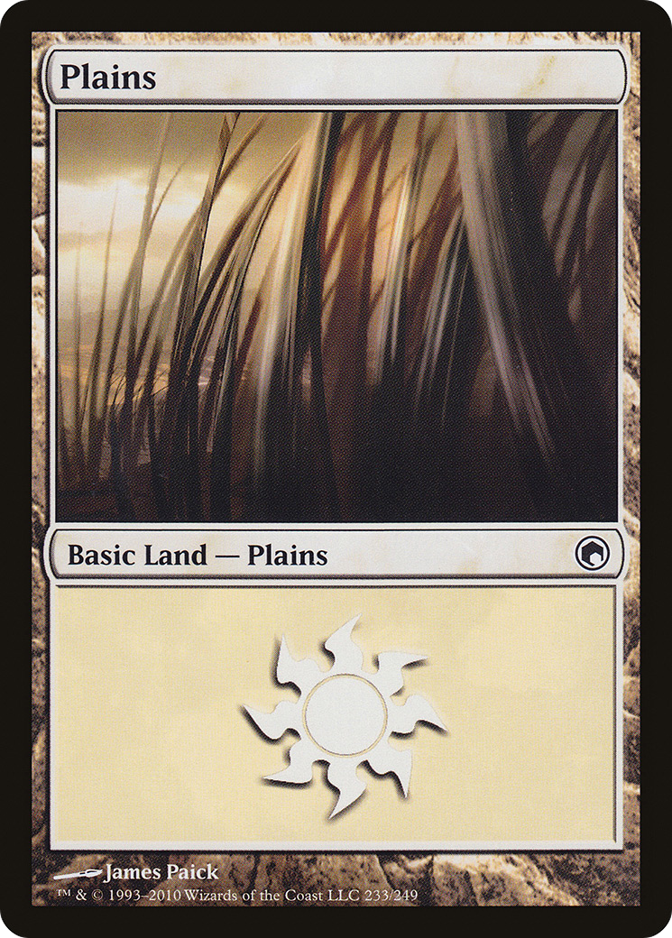 Plains (233) [Scars of Mirrodin] Foil
