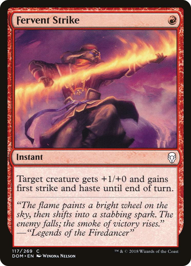 Fervent Strike [Dominaria] Foil