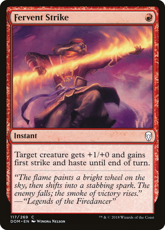 Fervent Strike [Dominaria] Foil