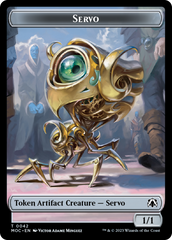 Feather // Servo Double-Sided Token [March of the Machine Commander Tokens] | Silver Goblin