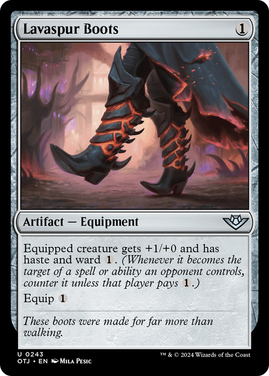 Lavaspur Boots [Outlaws of Thunder Junction] Foil