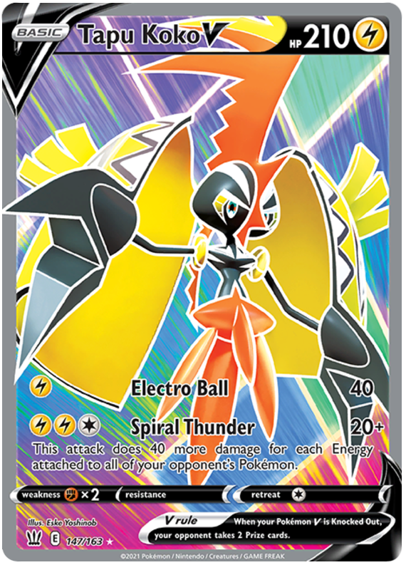 Tapu Koko V (147/163) [Sword & Shield: Battle Styles] | Silver Goblin