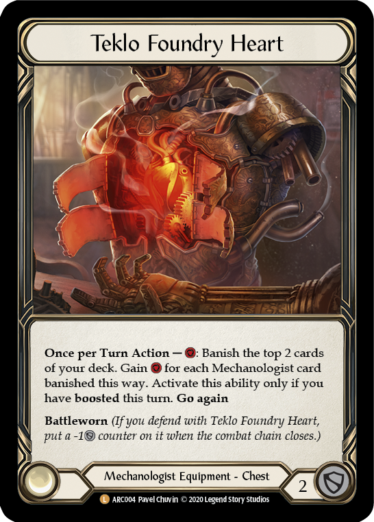 Teklo Foundry Heart [U-ARC004] (Arcane Rising Unlimited)  Unlimited Rainbow Foil | Silver Goblin