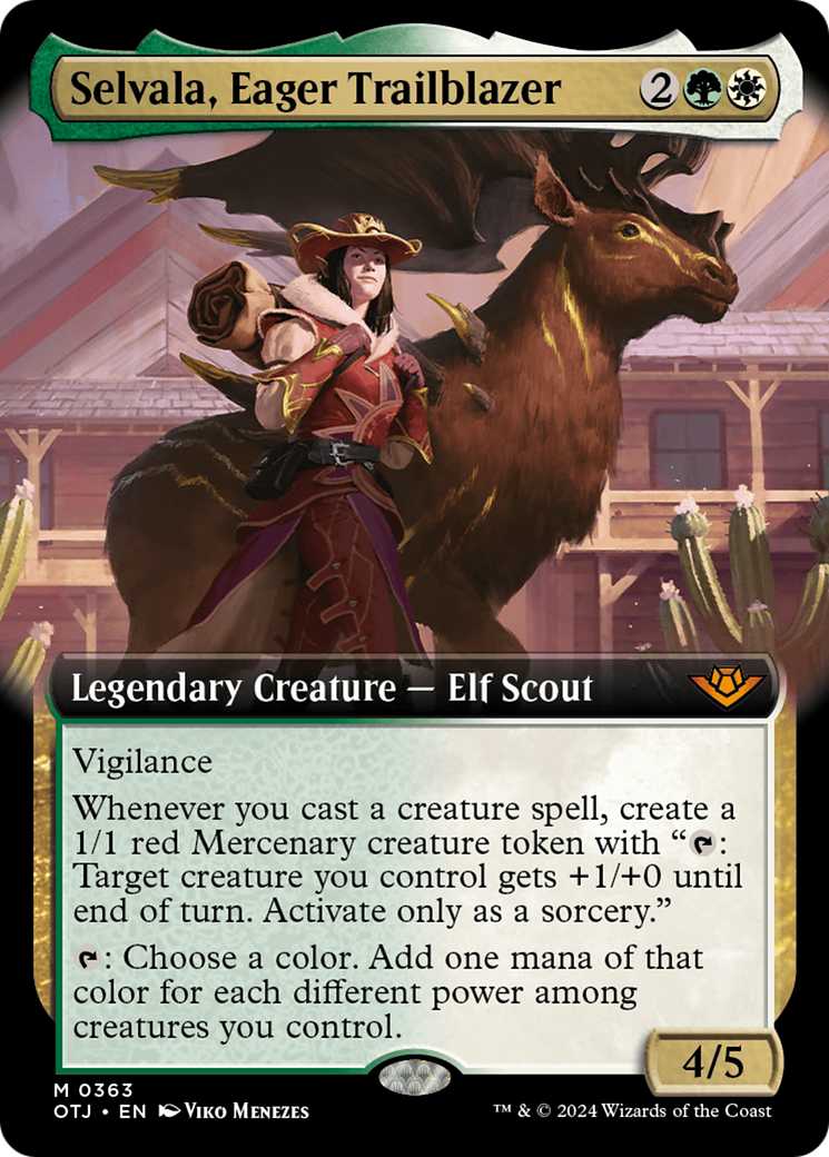 Selvala, Eager Trailblazer (Extended Art) [Outlaws of Thunder Junction] Foil
