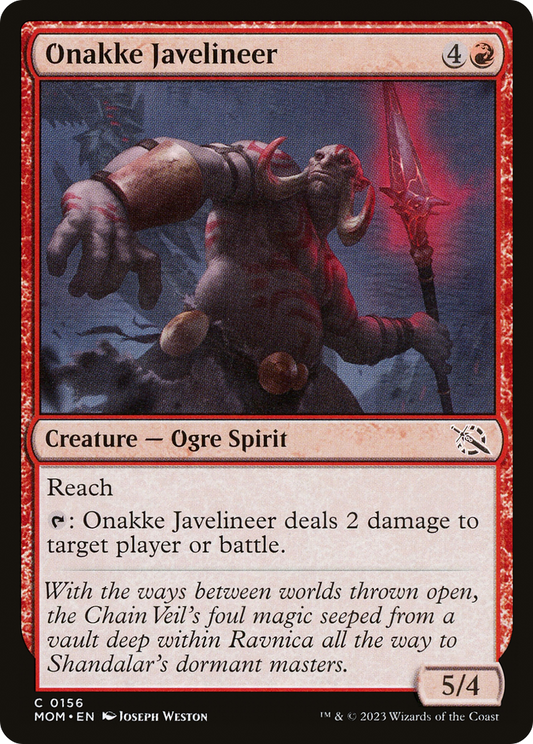 Onakke Javelineer [March of the Machine] Foil