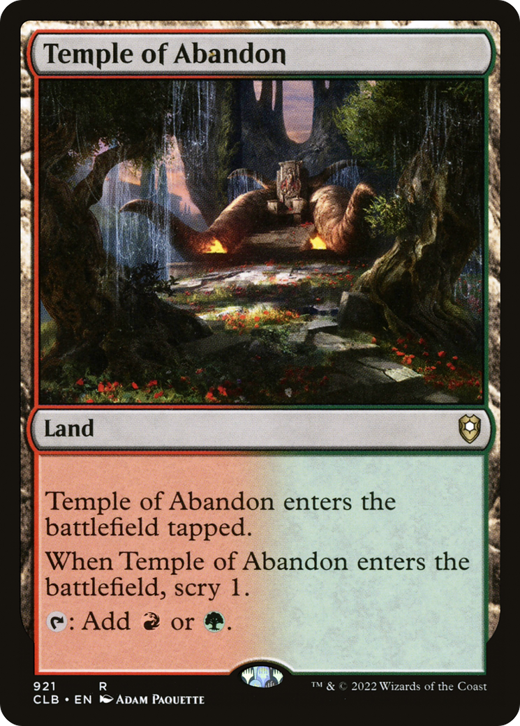 Temple of Abandon [Commander Legends: Battle for Baldur's Gate] | Silver Goblin