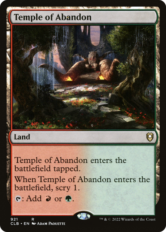 Temple of Abandon [Commander Legends: Battle for Baldur's Gate]