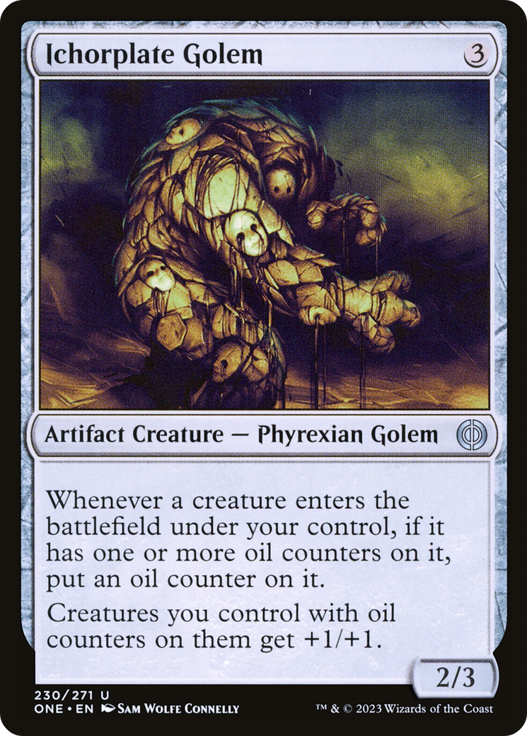 Ichorplate Golem [Phyrexia: All Will Be One] Foil