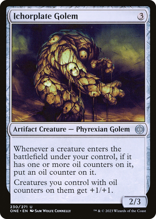Ichorplate Golem [Phyrexia: All Will Be One] Foil