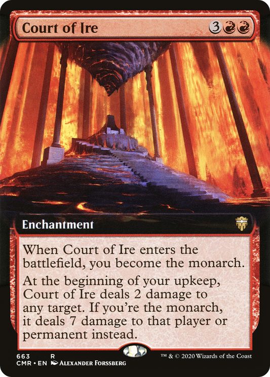Court of Ire (Extended Art) [Commander Legends] Foil