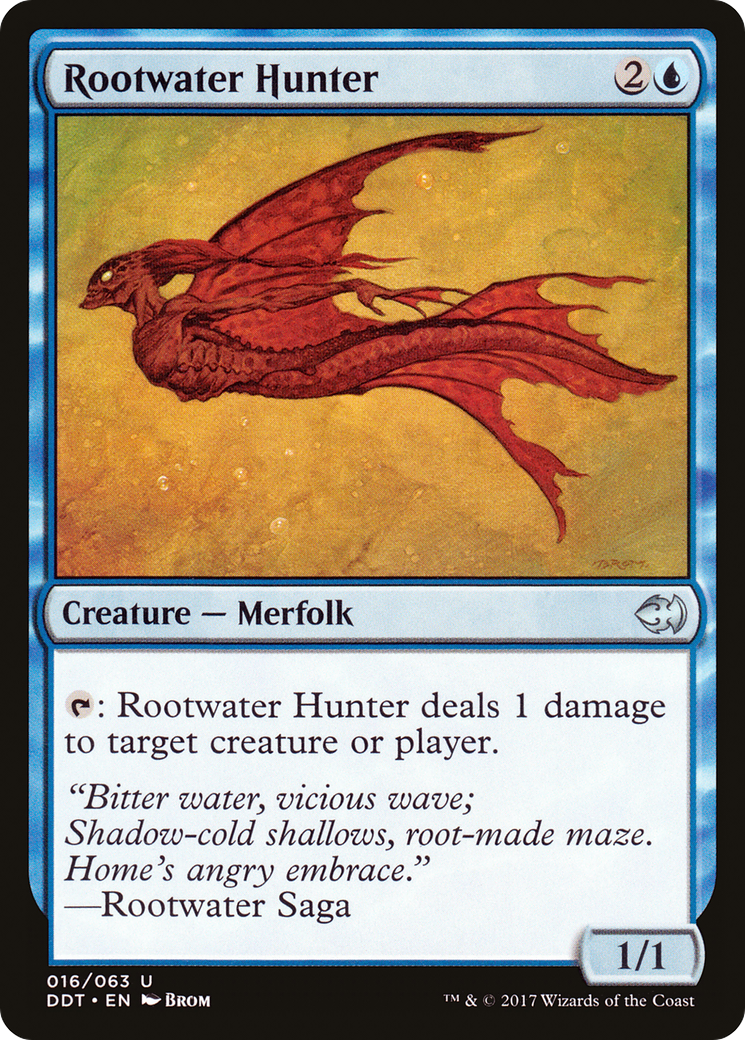 Rootwater Hunter [Duel Decks: Merfolk vs. Goblins] | Silver Goblin