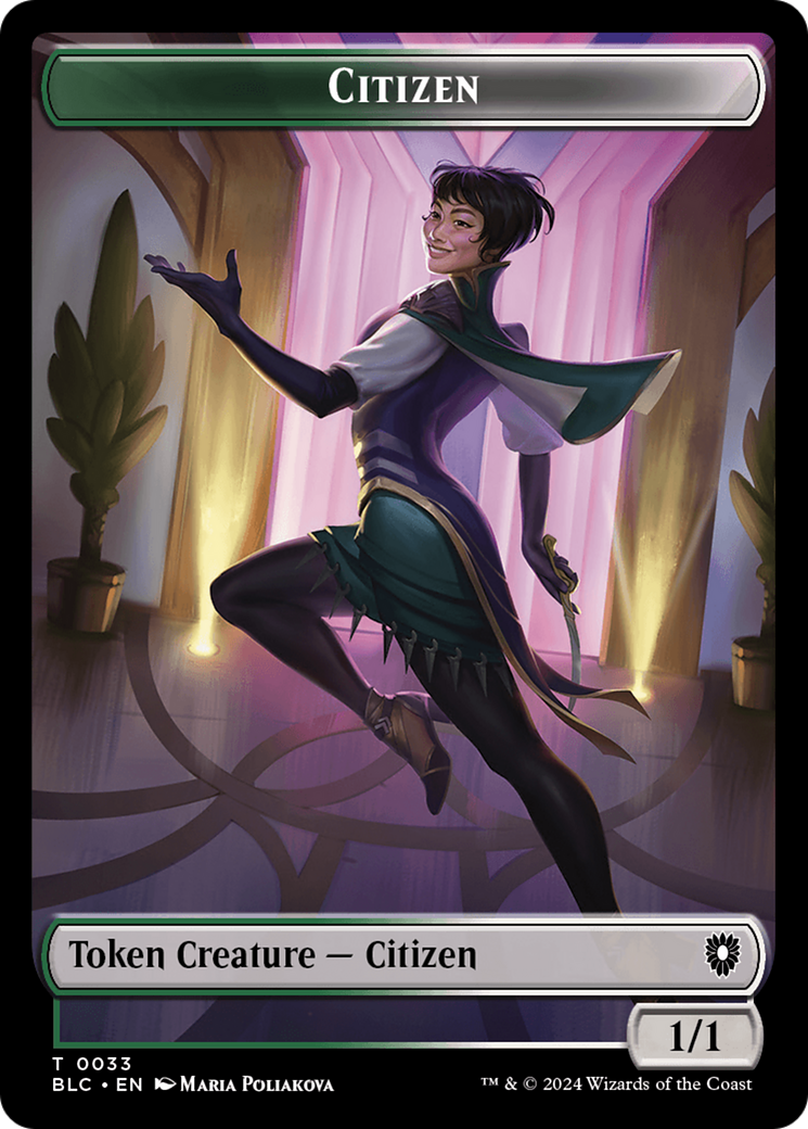 Soldier // Citizen Double-Sided Token [Bloomburrow Commander Tokens] | Silver Goblin