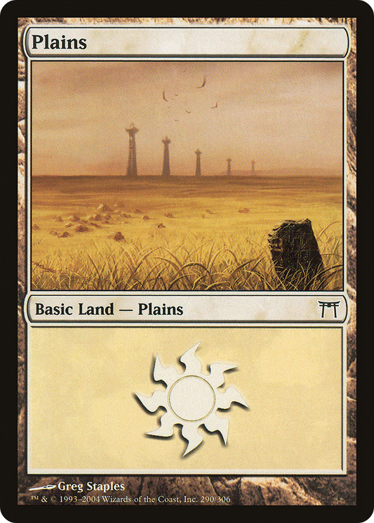 Plains (290) [Champions of Kamigawa] Foil