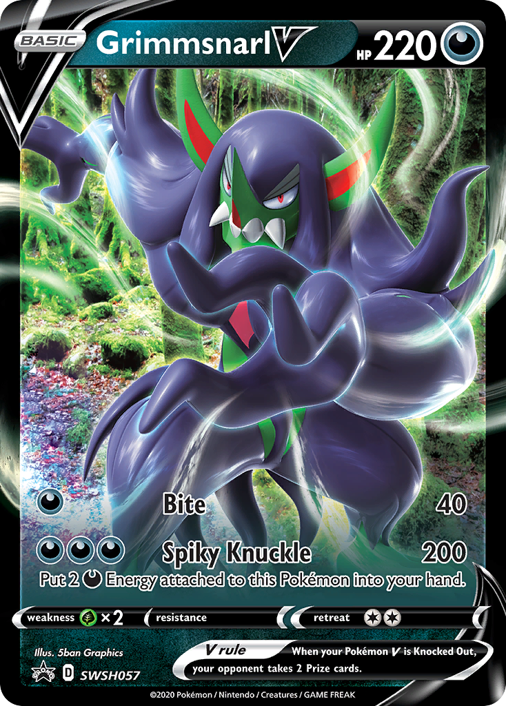 Grimmsnarl V (SWSH057) (Jumbo Card) [Sword & Shield: Black Star Promos] | Silver Goblin