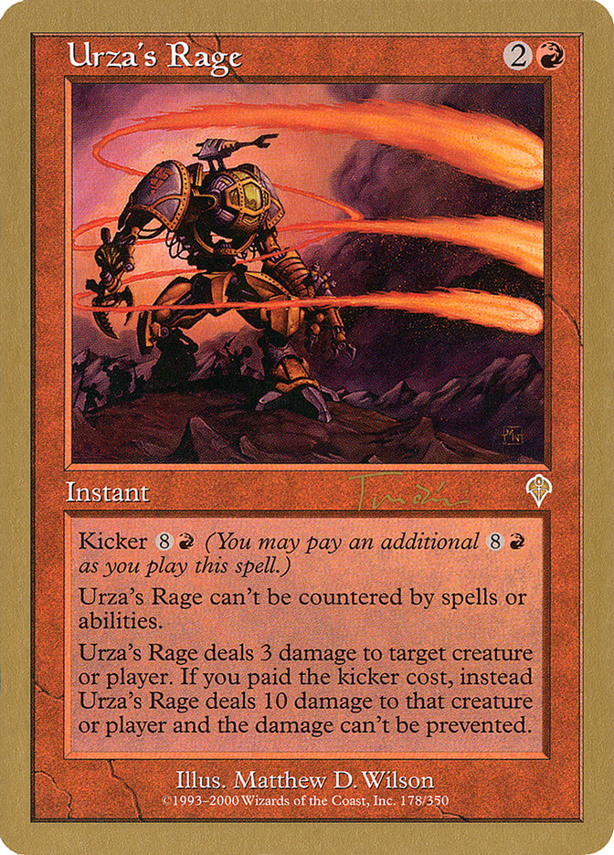 Urza's Rage (Jan Tomcani) [World Championship Decks 2001] | Silver Goblin