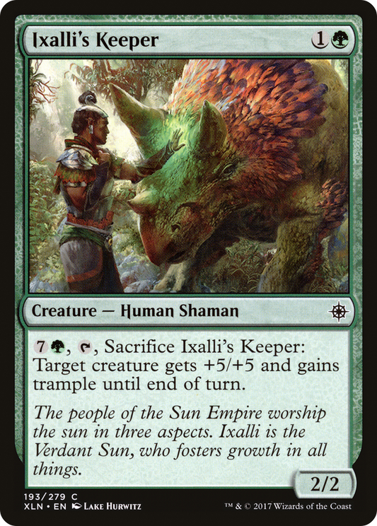 Ixalli's Keeper [Ixalan] Foil