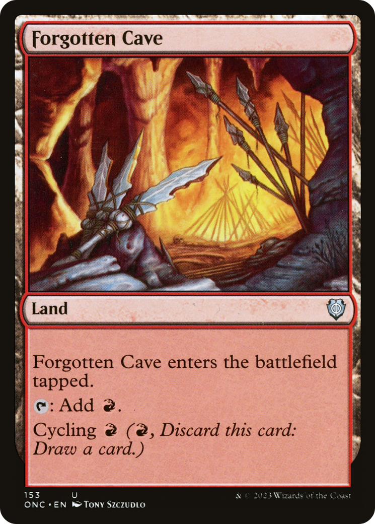 Forgotten Cave [Phyrexia: All Will Be One Commander] | Silver Goblin