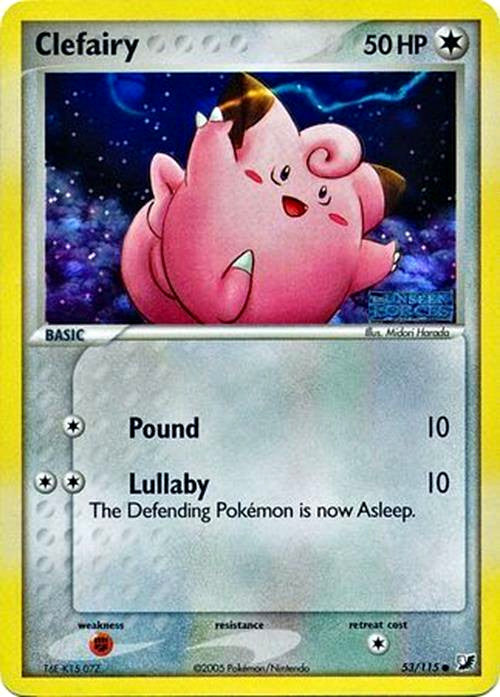 Clefairy (53/115) (Stamped) [EX: Unseen Forces] | Silver Goblin