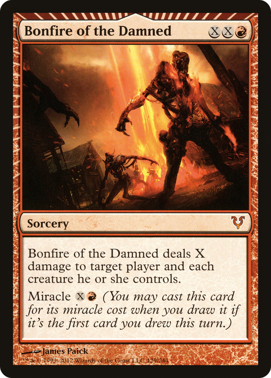 Bonfire of the Damned [Avacyn Restored] Foil