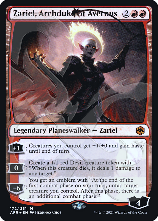 Zariel, Archduke of Avernus (Ampersand Promo) [Dungeons & Dragons: Adventures in the Forgotten Realms Promos]