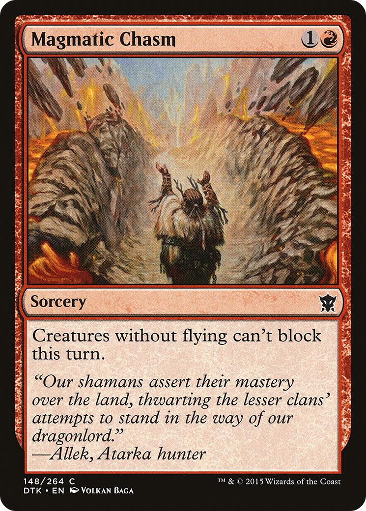 Magmatic Chasm [Dragons of Tarkir] Foil