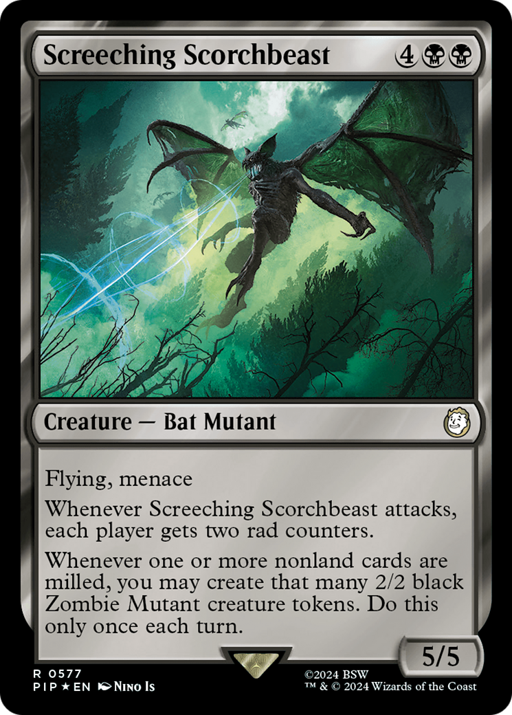 Screeching Scorchbeast (Surge Foil) [Fallout] | Silver Goblin