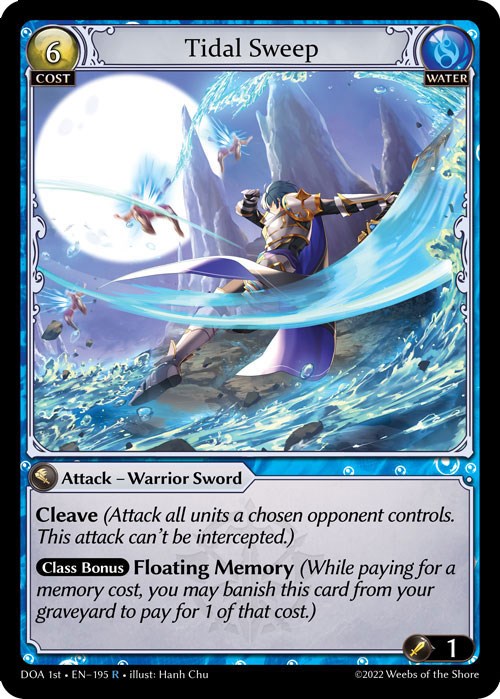 Tidal Sweep (195) [Dawn of Ashes: 1st Edition] Foil
