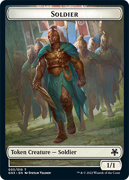 Soldier // Elf Warrior Double-Sided Token [Game Night: Free-for-All Tokens] | Silver Goblin