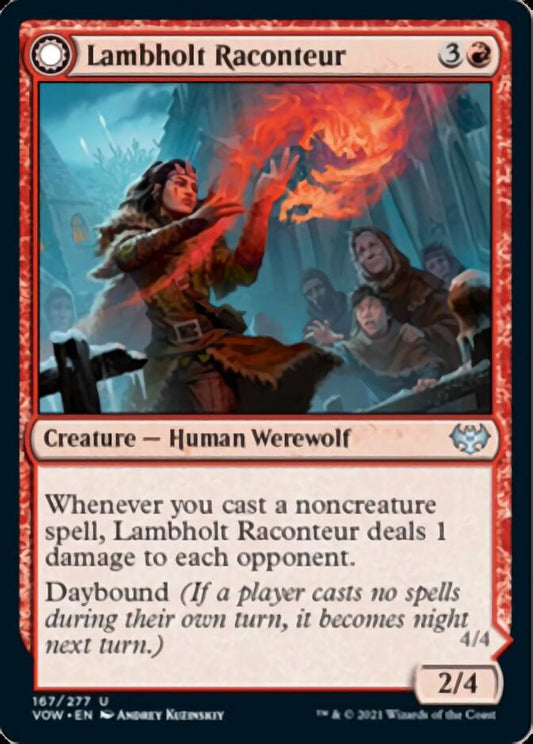 Lambholt Raconteur // Lambholt Ravager [Innistrad: Crimson Vow] Foil