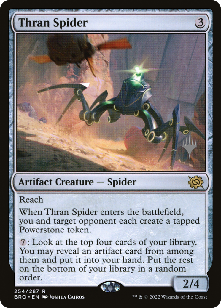 Thran Spider (Promo Pack) [The Brothers' War Promos] Foil