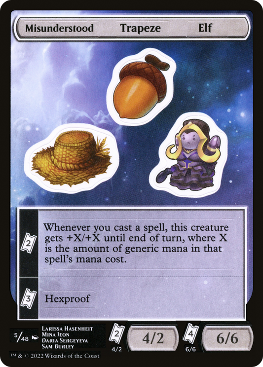 Misunderstood Trapeze Elf [Unfinity Stickers]