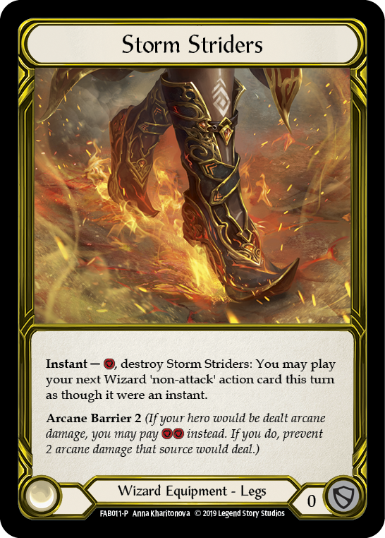 Storm Striders [FAB011-P] (Promo)  1st Edition Cold Foil - Golden | Silver Goblin