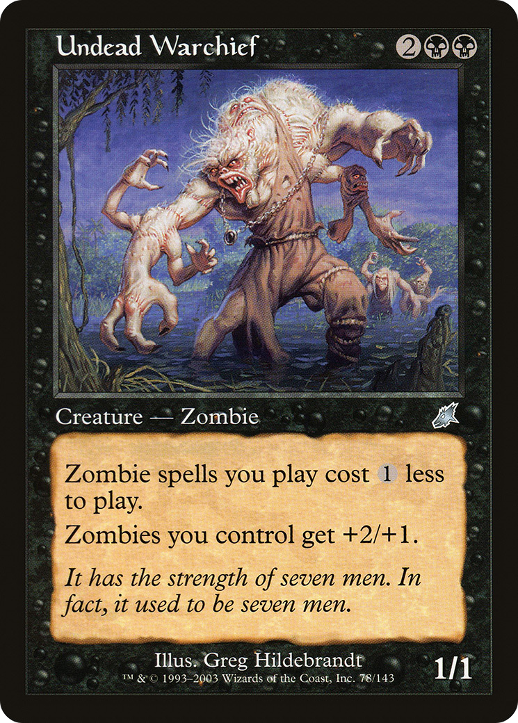 Undead Warchief [Scourge] Foil