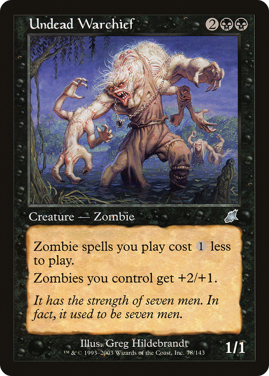 Undead Warchief [Scourge] Foil