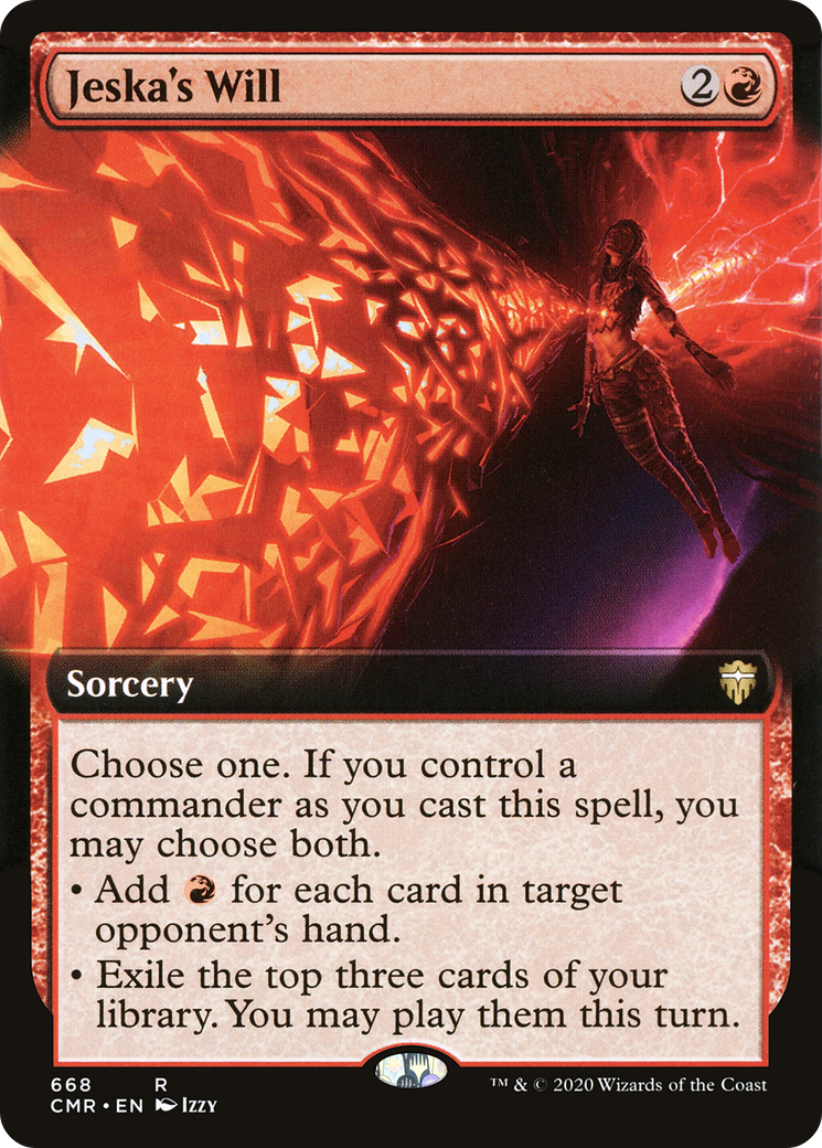 Jeska's Will (Extended Art) (668) Foil - Commander Legends