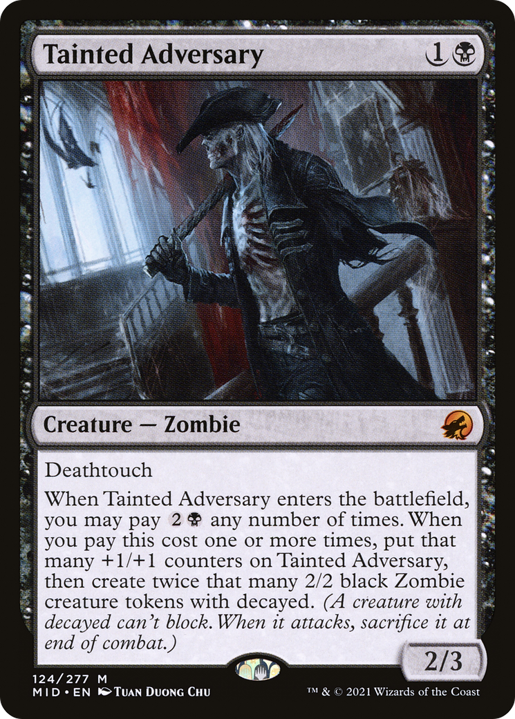 Tainted Adversary [Innistrad: Midnight Hunt] Foil