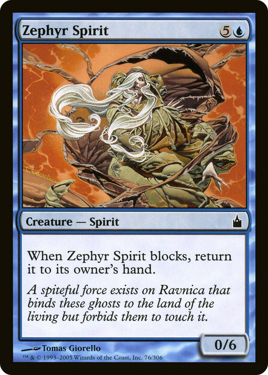 Zephyr Spirit [Ravnica: City of Guilds] Foil