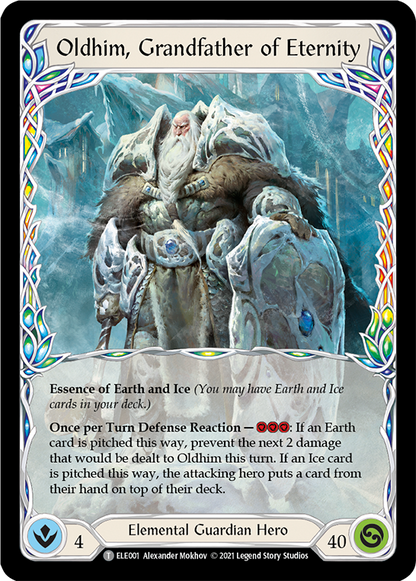 Oldhim, Grandfather of Eternity // Shiver (ELE001) 1st Edition  - Tales of Aria
