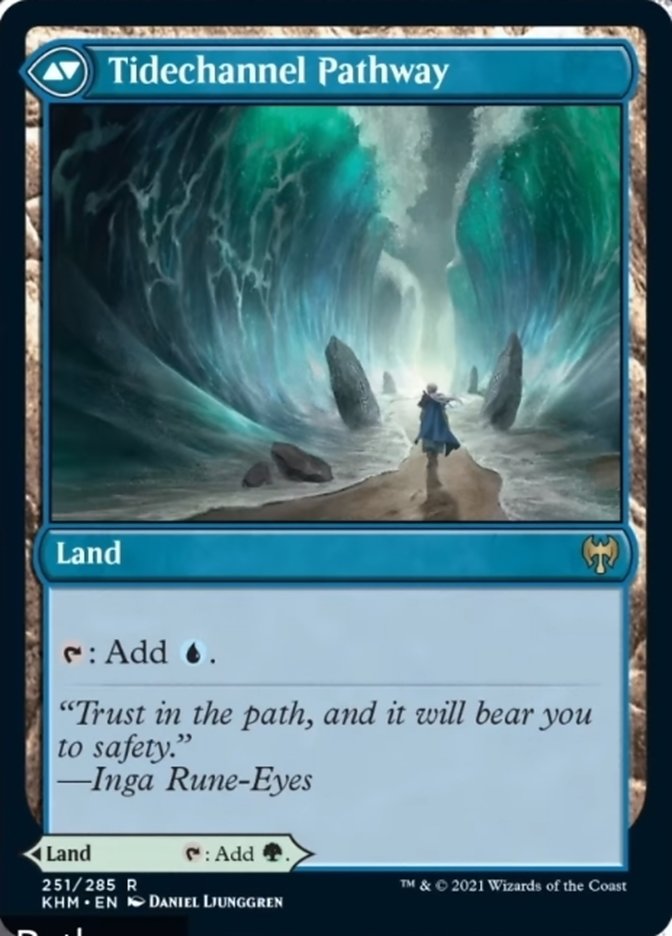 Barkchannel Pathway // Tidechannel Pathway [Kaldheim] Foil